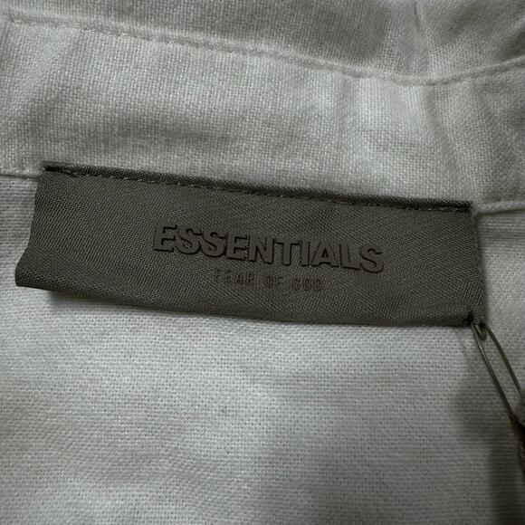 Essentials Fear of God Women's Cotton Button Down Long Sleeve Size X-Small NWT - Picture 3 of 9